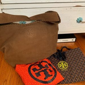 NWT Tory Burch Marion Suede Hobo